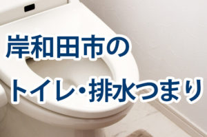 岸和田市のトイレ・排水つまり